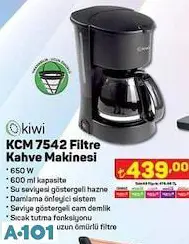 KİWİ FİLTRE KAHVE MAKİNESİ